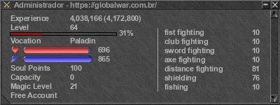 Signature for player Administrador