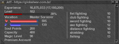 Signature for player Jeff