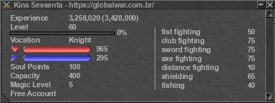 Signature for player Kina Sessenta